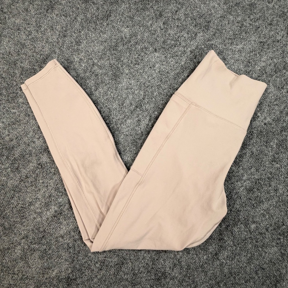 Vuori Daily Pocket Leggings Womens med Mauve Pink High Rise Yoga Pants 0861